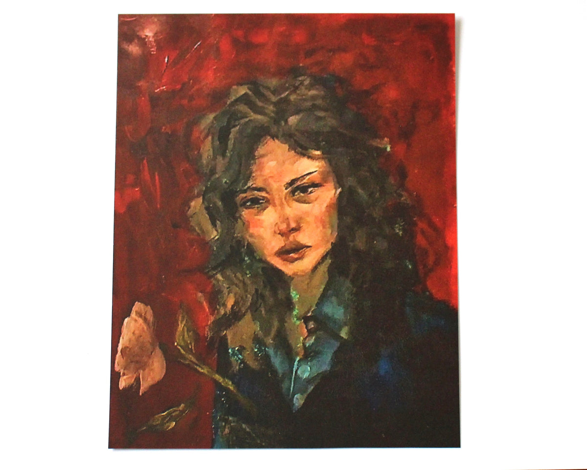 'She Found Her Rose' - (A5) Original Art Print & Poem