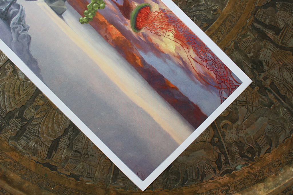'Ask the Sun and the Moon' - (A3) Original Art Print & Poem
