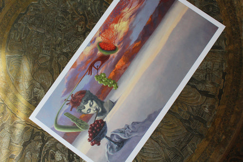 'Ask the Sun and the Moon' - (A3) Original Art Print & Poem