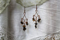 Tiger Eye Copper Earrings