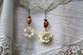 Carnelian Copper Earrings