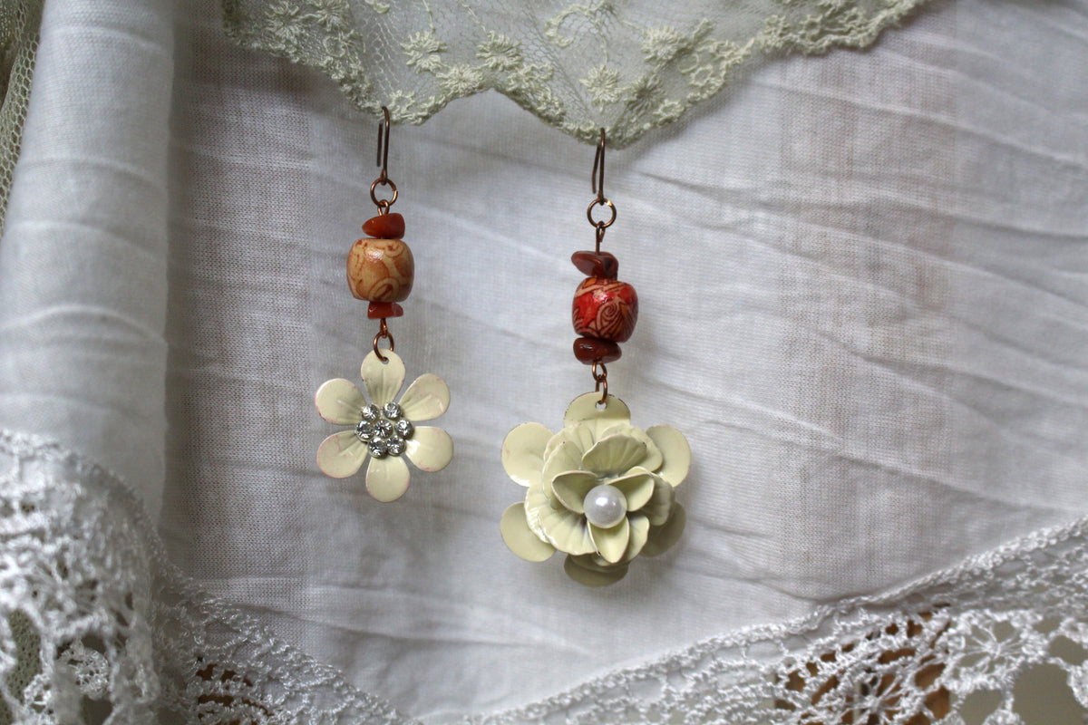 Carnelian Copper Earrings