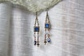 Aquamarine Copper Earrings
