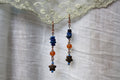 Sodalite Copper Earrings